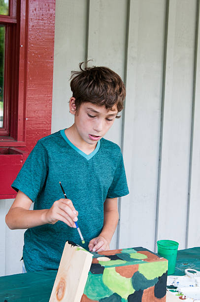istock arts and craft project at summer camp 494412276