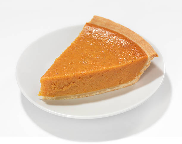 ciasto z dynią - pie pumpkin pie pumpkin portion zdjęcia i obrazy z banku zdjęć