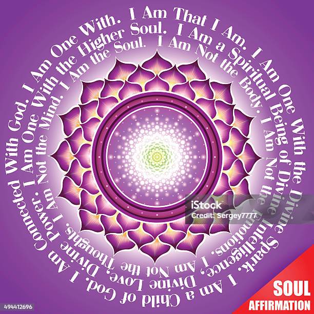 Soul Affirmation Stock Illustration - Download Image Now - 2015, Banner - Sign, Calligraphy