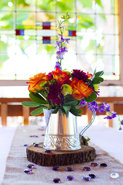 istock Floral Wedding Reception Centerpieces 494412790