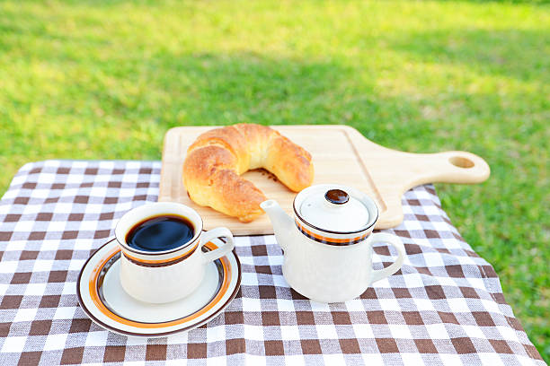 Coffee and croissant