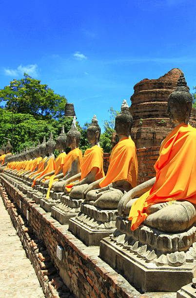istock Buddha images rowing in the ruin 494413117