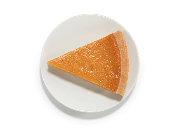 Piece of Pumpkin Pie on a Saucer