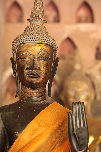 Wat Si Saket in Vientiane, the capital of Laos in South East Asia.