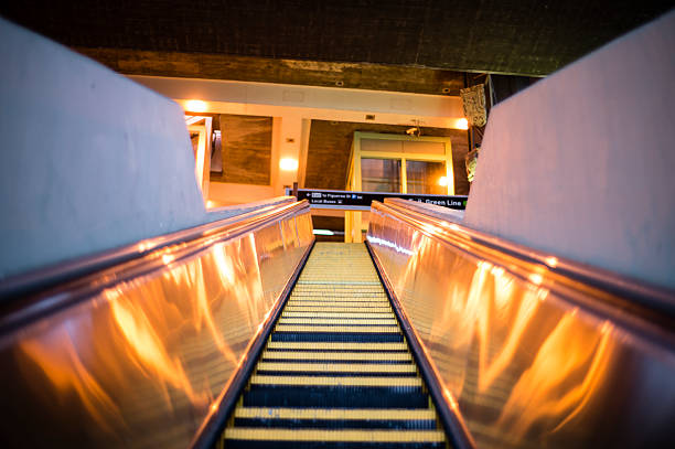 istock Modern escalator in Los Angeles 494414219