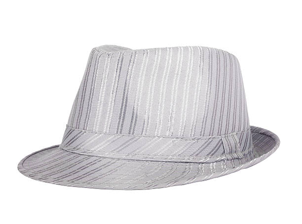 istock Silver silk hat for the summer on an isolated background 494415013