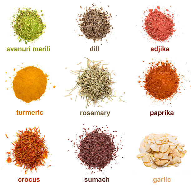 Heap ground spice isolated on white background stock photo