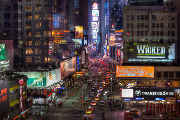 istock New York City Manhattan Times Square at Night HDR tiltshift 494415530