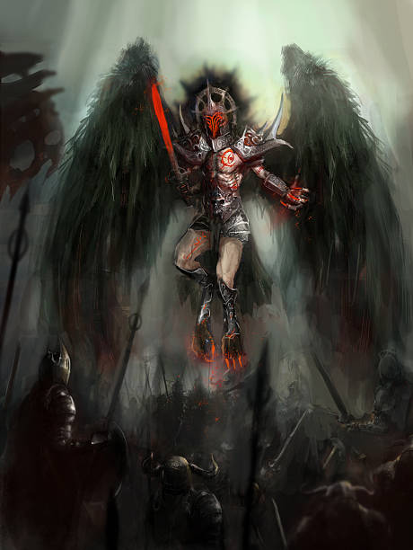 anioł śmierci - morbid angel stock illustrations