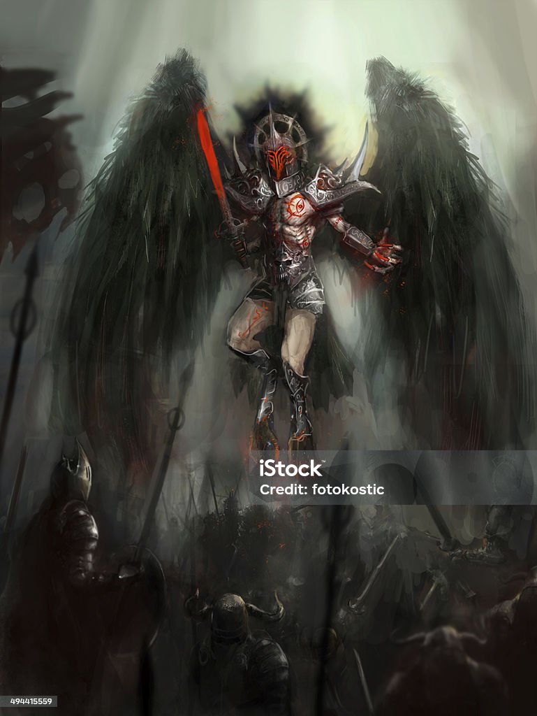 angel of death - Royalty-free Melek Stock Illustration