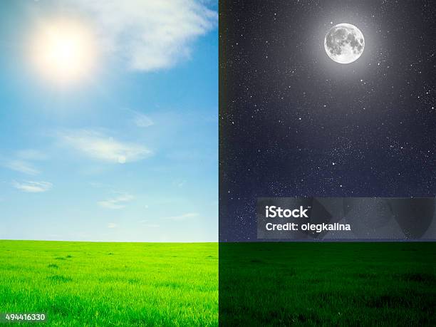 Field Stock Photo - Download Image Now - Day, Night, Time