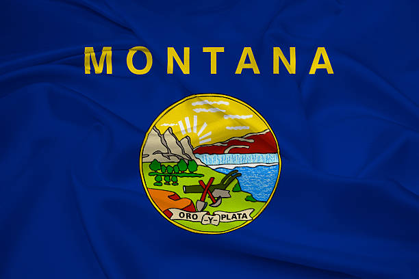 istock Waving Montana State Flag 494416343