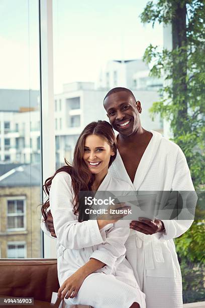 Couple In The Morning Stock Photo - Download Image Now - 30-39 Years, Adult, Adults Only