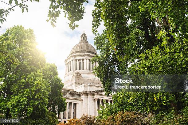 Washington State Capital Building In Olympia Stock Photo - Download Image Now - 2015, Architectural Dome, Building Exterior