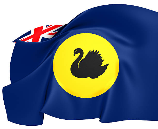 Flag of Western Australia. 3D.
