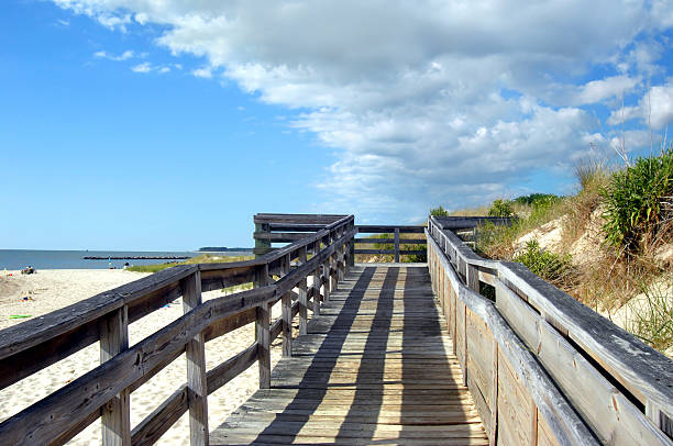 istock Afternoon Shadows at Cape Charles Beach 494417371