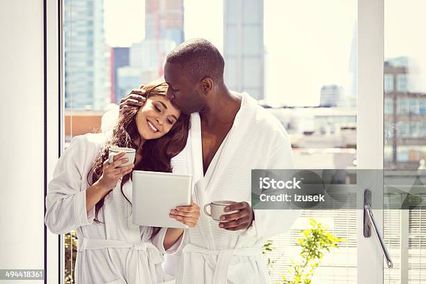 Couple In The Morning Stock Photo - Download Image Now - Couple - Relationship, High Society, African-American Ethnicity