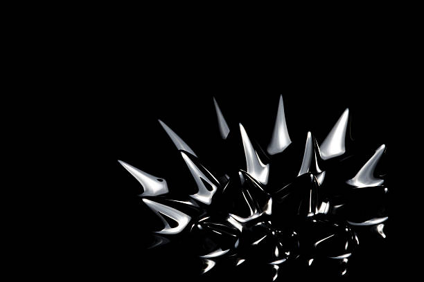 ferrofluid, fondo negro - ferrofluid fotografías e imágenes de stock