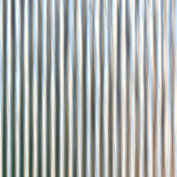 wellblech blatt generiert struktur - corrugated iron abstract steel backgrounds stock-grafiken, -clipart, -cartoons und -symbole