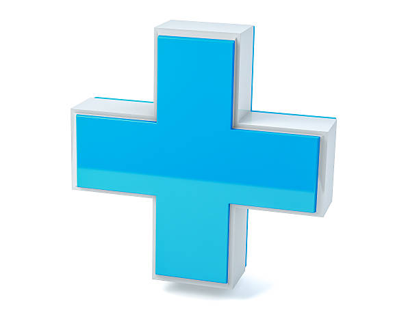 istock 3D isolated medical aid cross render 494423856