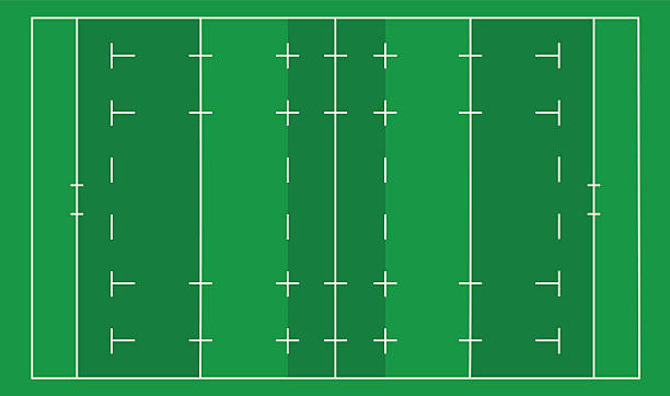 rugby-feld - rugby field stock-grafiken, -clipart, -cartoons und -symbole