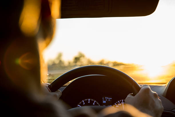 istock Driving Car into the Sunset 494424516