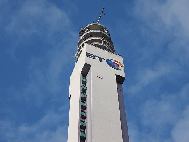 BT Tower in Birmingham stock photo