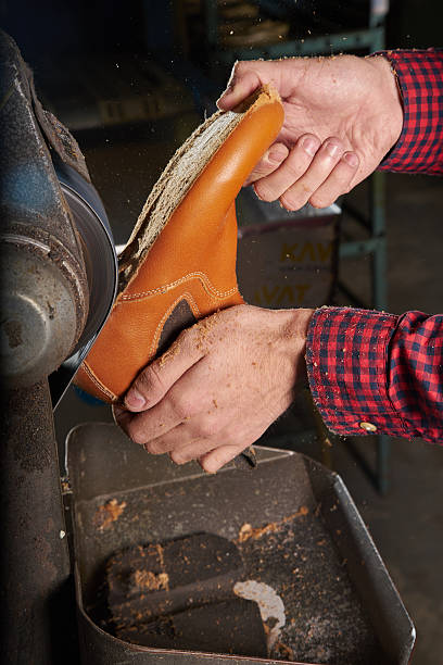 istock Shoe factory 494427526