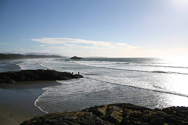 istock Surfing beach from birds eye view 494430237