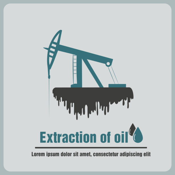 アイコン石油掘削装置 - pipe silhouette oil pump mining点のイラスト素材／クリップアート素材／マンガ素材／アイコン素材