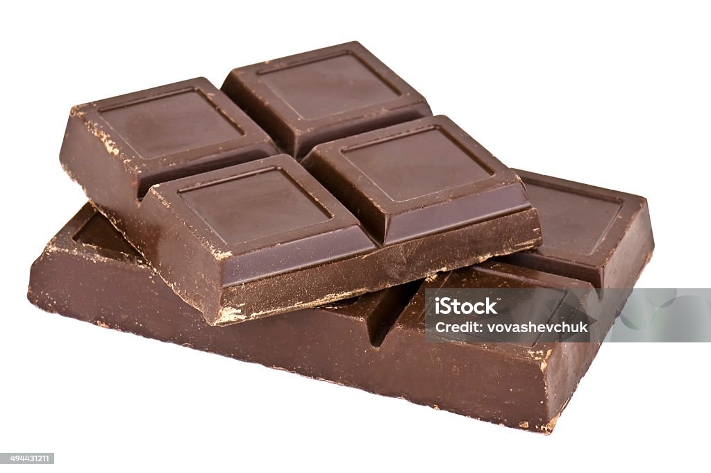 chocolate chocolate bar on white background Bar - Drink Establishment Stock Photo