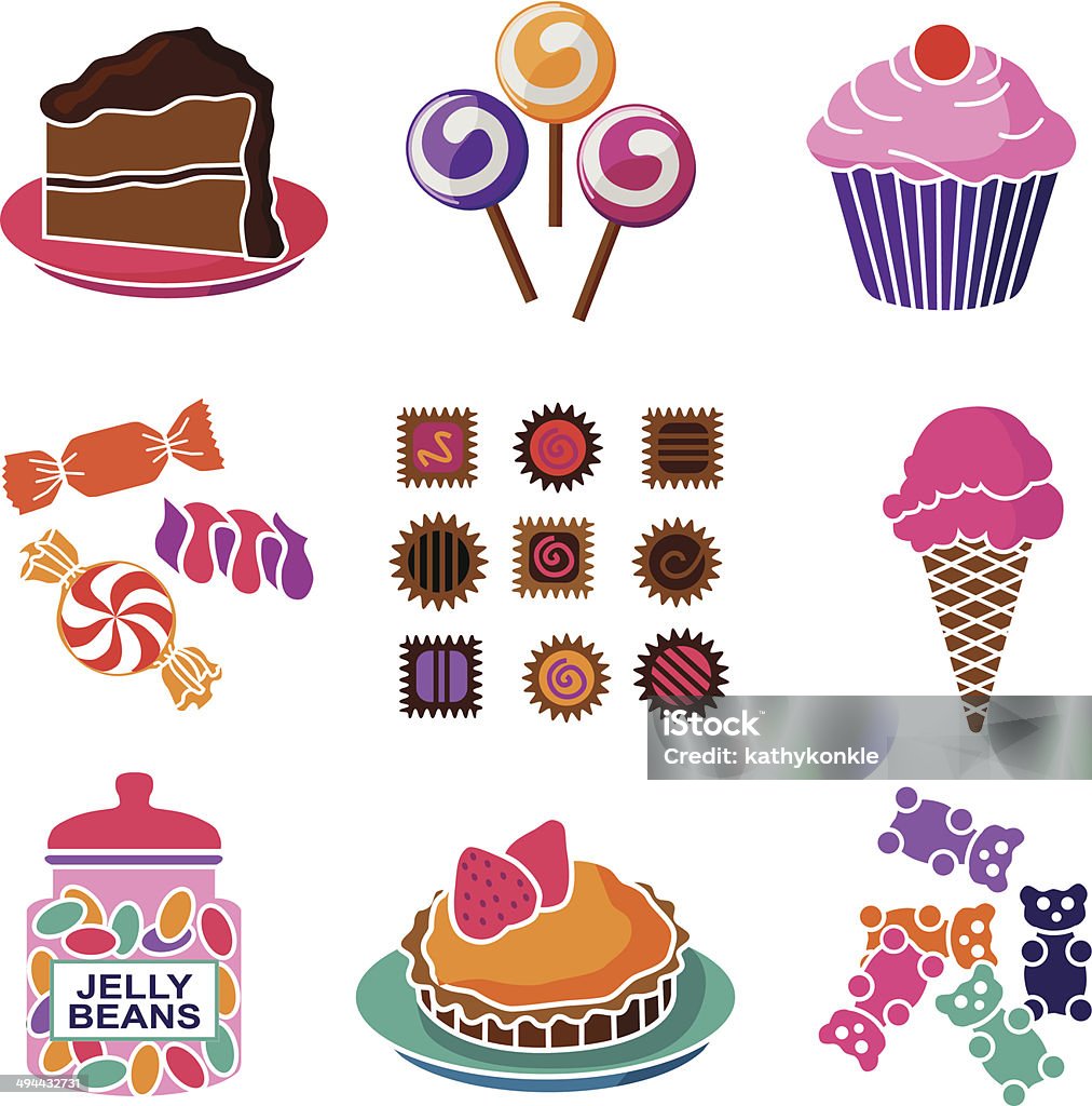 sweet shop A vector illustration of items in a sweet shop . Gummi Bears stock vector