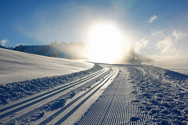 into the sun - skiurlaub 뉴스 사진 이미지