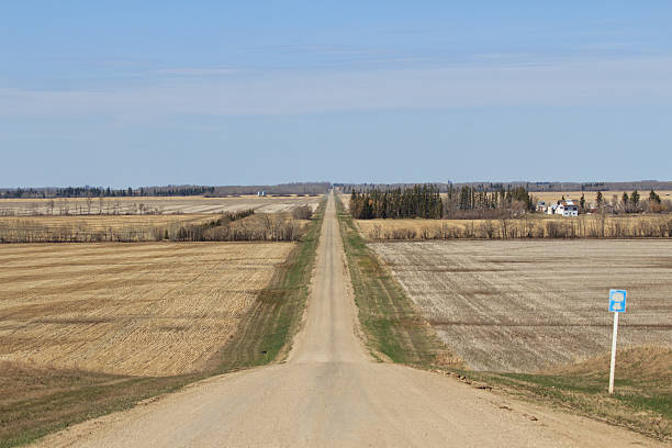 istock Long rural gravel road 494434687