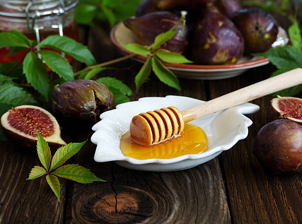istock Delicious figs with honey. 494435432