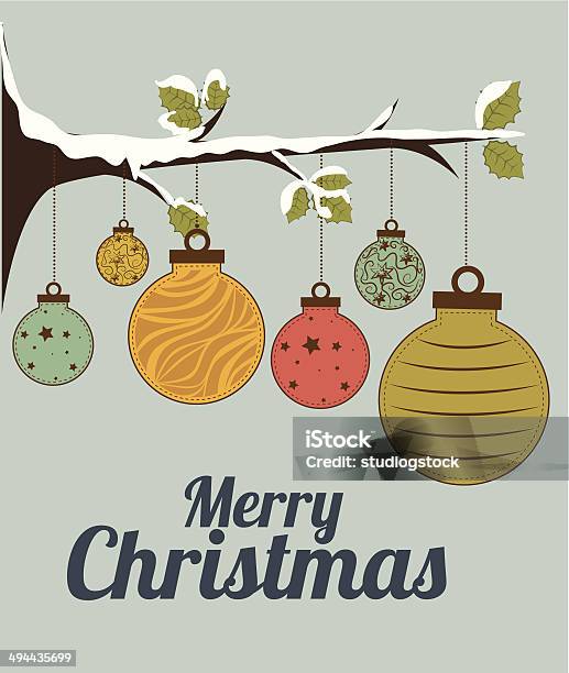 Christmas Design Stock Illustration - Download Image Now - Art, Art And Craft, Branch - Plant Part