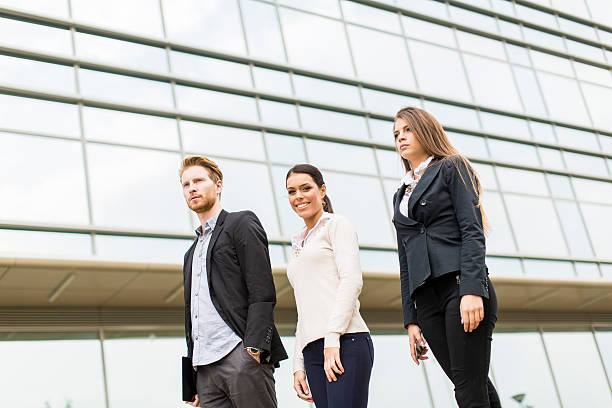istock Young business people outdoors 494436258