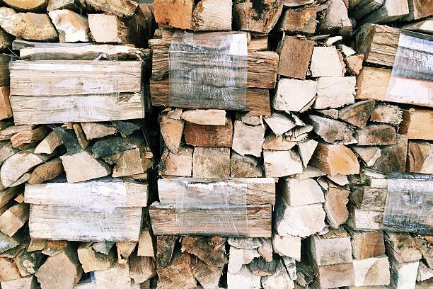 istock Cords of Wood Background 494436514