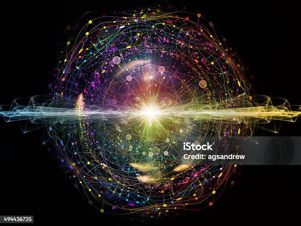 Energy Of Atom Stock Photo - Download Image Now - Quantum, Vitality, Abstract