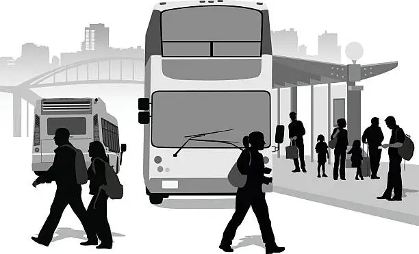 Vector illustration of Urban Transportation System
