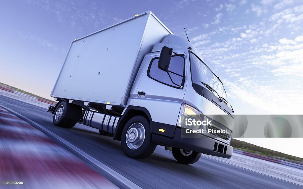 Schnelle transport - Lizenzfrei Kleinlastwagen Stock-Foto