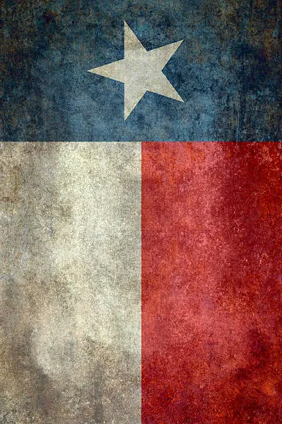 Vertical banner version of the texas state flag (with the red on the righthand side as per the state's flag rules)