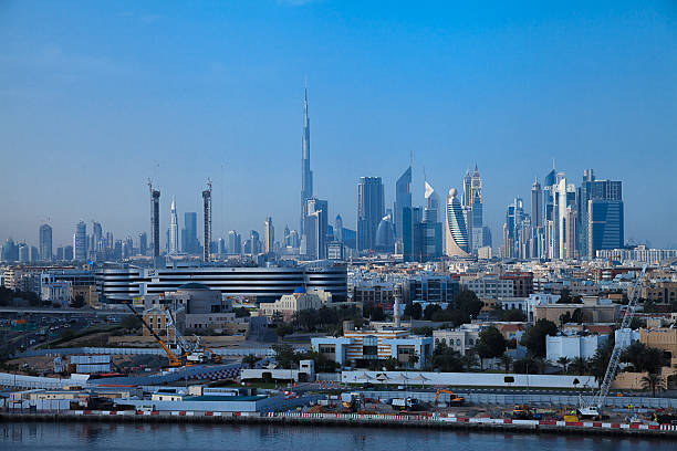 istock Dubai cityscape with skyscrapers 494442224