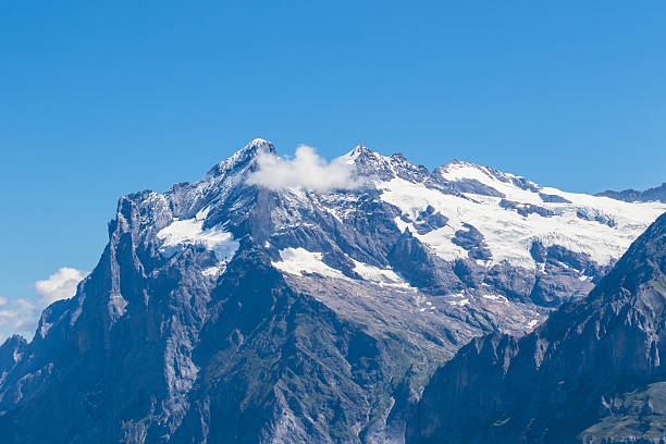 на веттерхорн - aletsch glacier european alps mountain range eiger стоковые фото и изображения