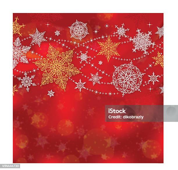 Christmas Greeting Card With Space For Copy Illustration Stock Illustration - Download Image Now