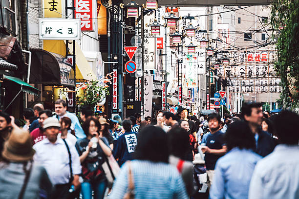 istock Crowded street in Asakusa, Tokyo. 494446874