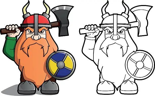 Vector illustration of Viking