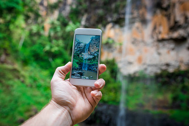 fotografować wodospady - tropical rainforest waterfall rainforest australia zdjęcia i obrazy z banku zdjęć