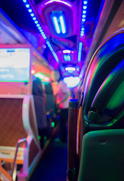 istock Blurred Thai tourist in bus. 494448002