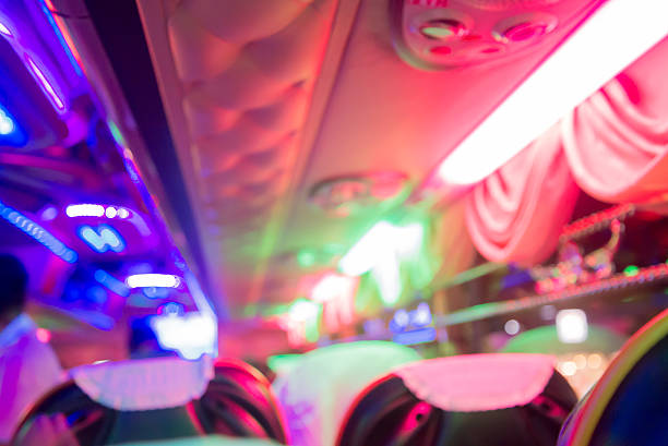 istock Blurred Thai tourist in bus. 494448068